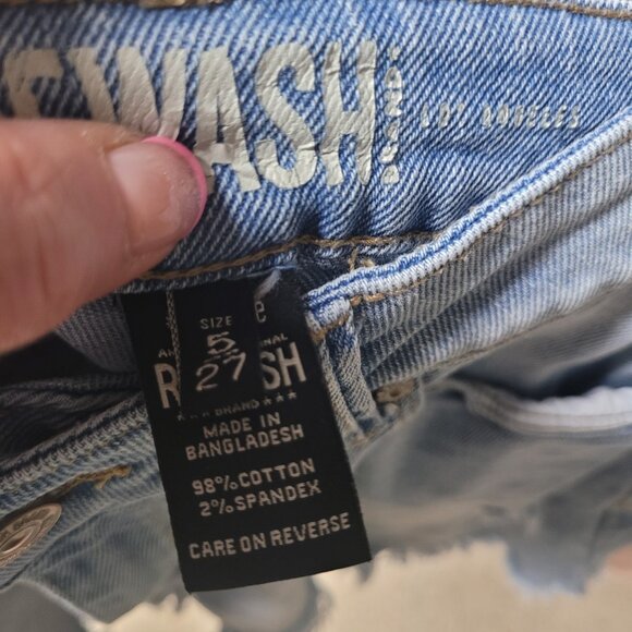 Rewash blue jean denim shorts size 5 27 - Picture 2 of 3